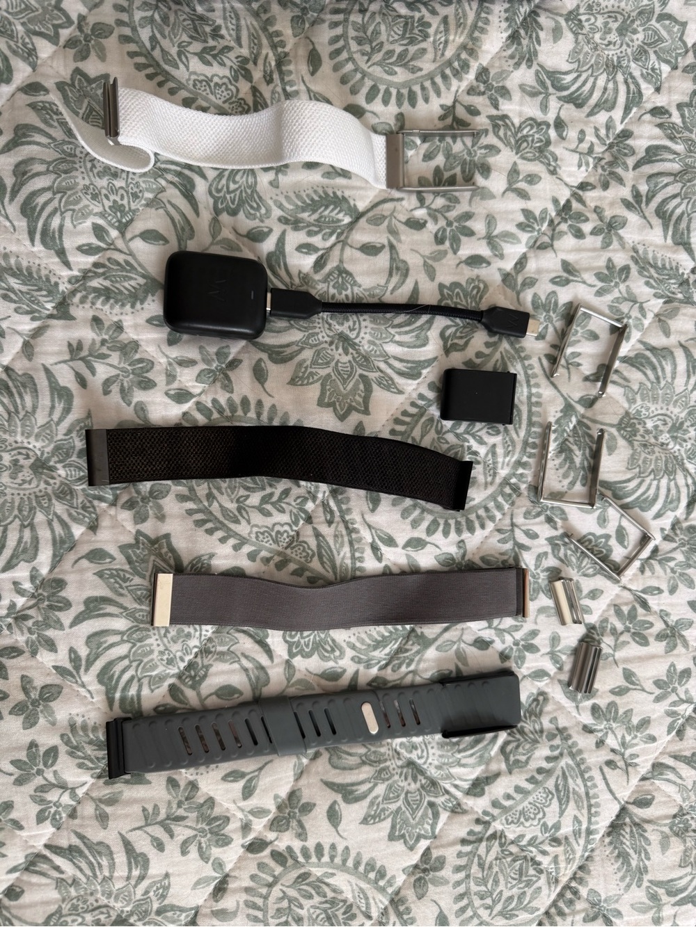 WHOOP 5.0 Wristband Set - White, Black, Gray